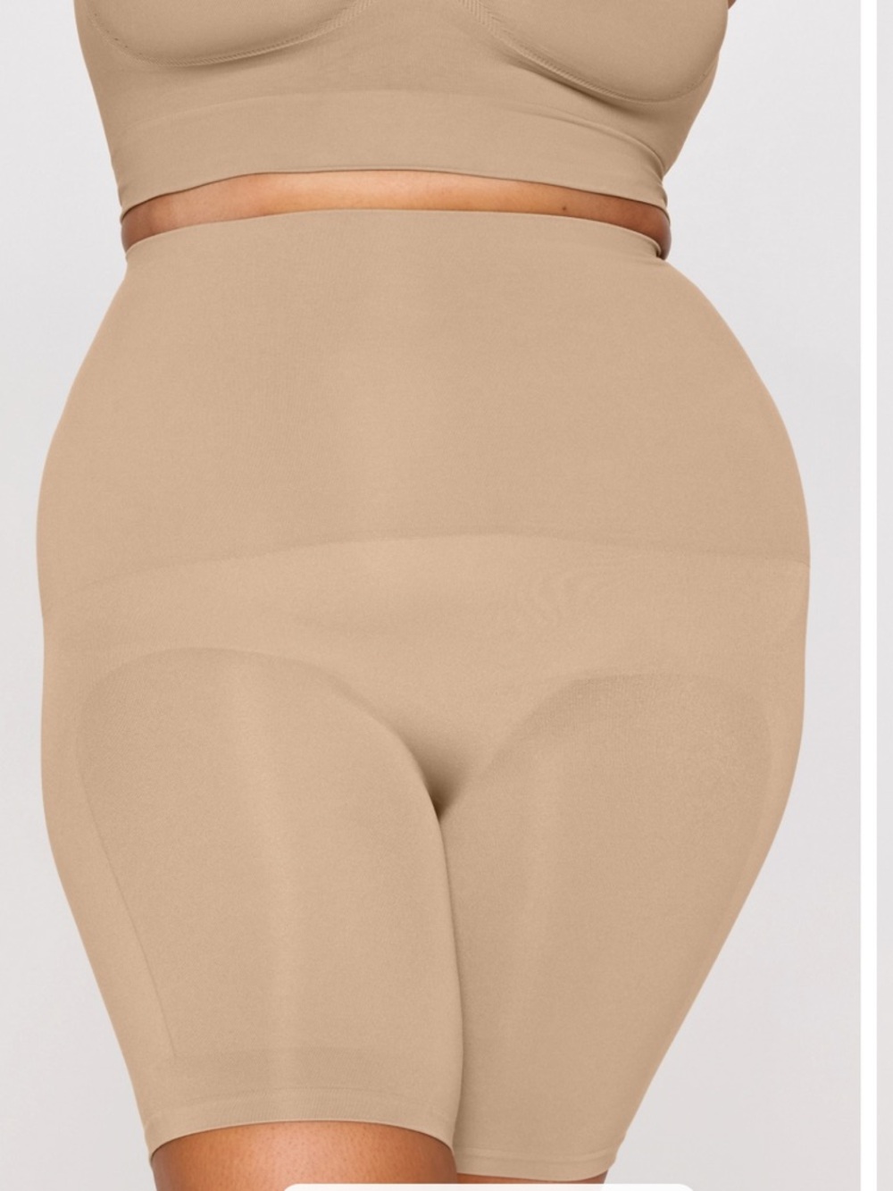Yitty Nearly Naked Shapewear Booty Lift Shorts 3X/4X Ultra High Waist Brown